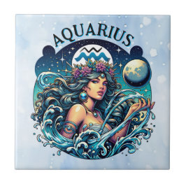 Aquarius Water Bearer Beautiful Woman Astrology Fliese