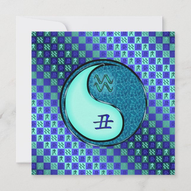 Aquarius & Water Ox Karte (Vorderseite)