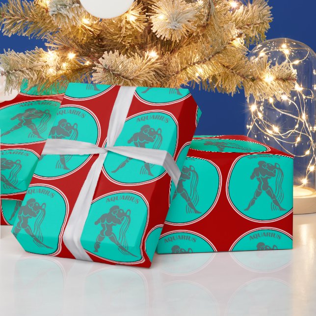 Aquarius Wrapping Paper Geschenkpapier (Feiertage)
