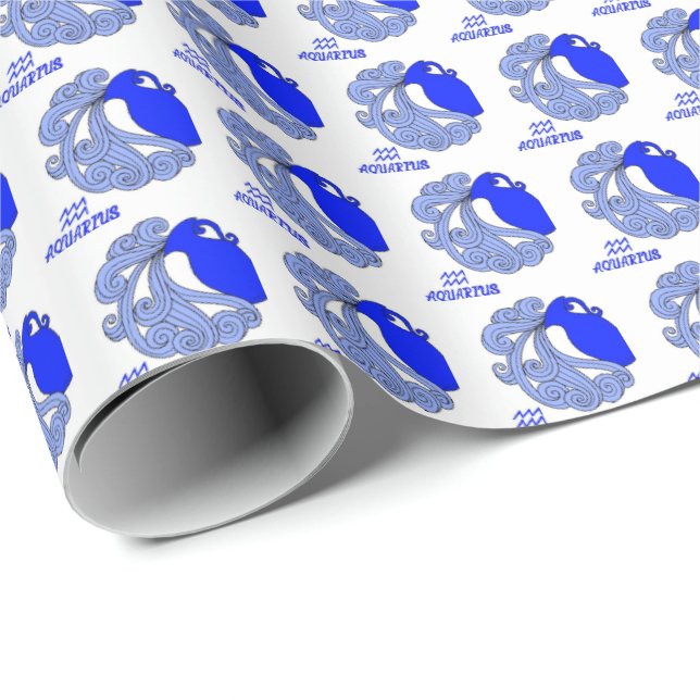 Aquarius Wrapping Paper Geschenkpapier (Rolleneckpunkt)
