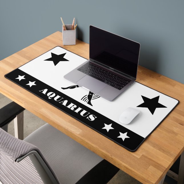 Aquarius-Zeichen Schreibtischunterlage (Büro 2)