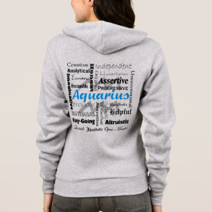 Aquarius-Zodiac-Astrologie-Eigenschaften Collage Hoodie