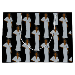 Aquarius Zodiac Astrologie Elegantes Schwarzes Mee Große Geschenktüte