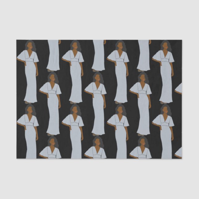 Aquarius Zodiac Astrologie Seidenpapier (Vorderseite)