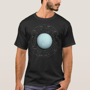 Aquarius Zodiac Astrologisches Zeichen - Planet Ur T-Shirt