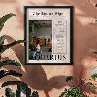 Aquarius | Zodiac Astrology Foto Newspapier