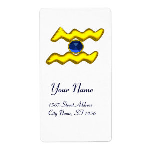 AQUARIUS ZODIAC BIRTHDAY Blue Saphire