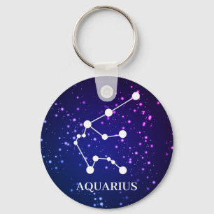 Aquarius Zodiac Constellation Design Schlüsselanhänger