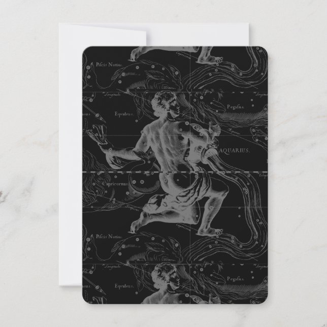 Aquarius Zodiac Constellation Hevelius 1690 (Vorderseite)