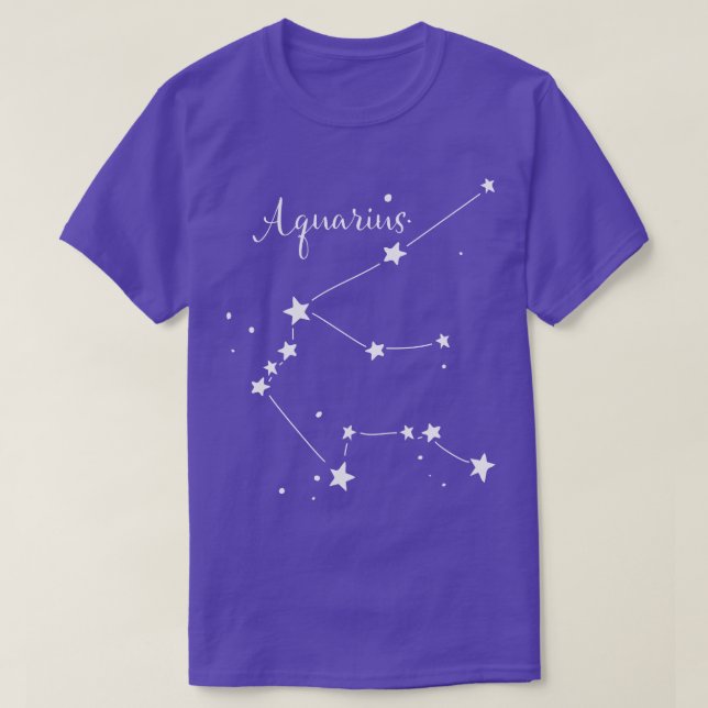 Aquarius Zodiac Constellation T - Shirt (Design vorne)
