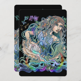 Aquarius Zodiac Einladung