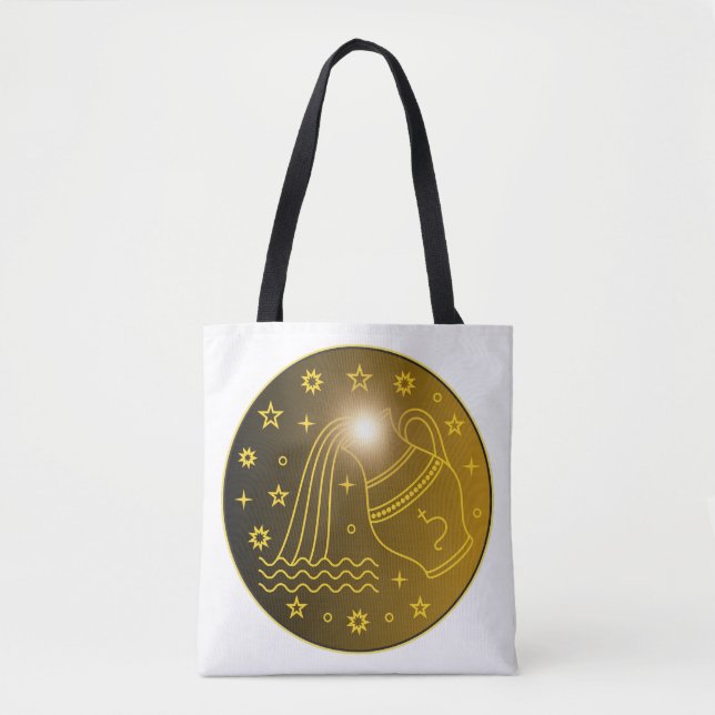 Aquarius Zodiac Emblem | Minimal Celestial Symbol (Vorderseite)