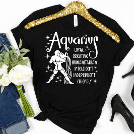 Aquarius Zodiac Horoskop Persönliche Eigenschaften T-Shirt