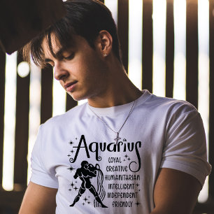 Aquarius Zodiac Horoskop Persönliche Eigenschaften T-Shirt