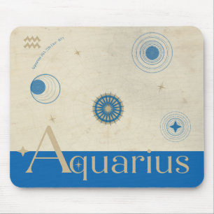 Aquarius Zodiac Mouse Pad Mousepad