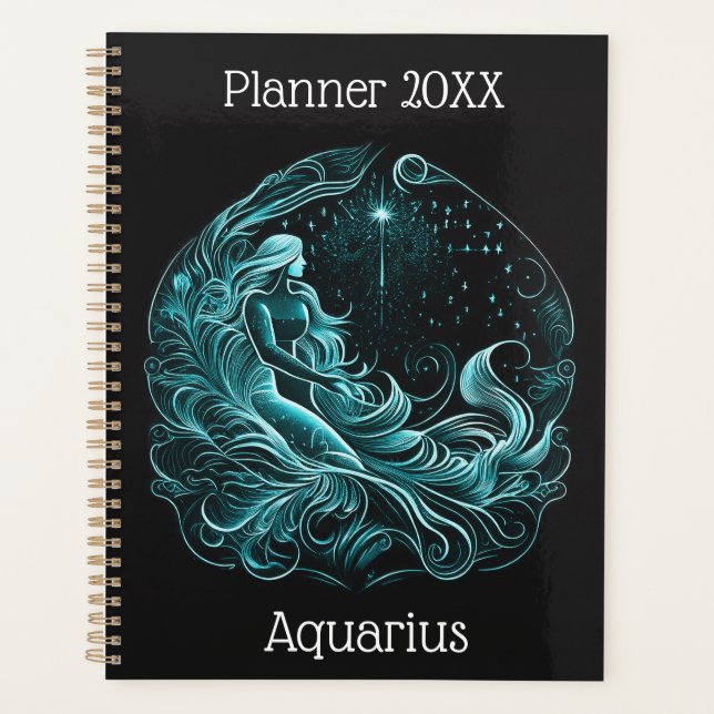 Aquarius Zodiac Planner Planer (Vorderseite)