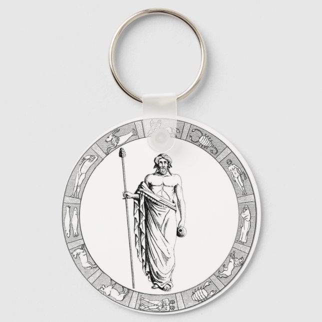 Aquarius Zodiac Schlüsselanhänger (Vorderseite)