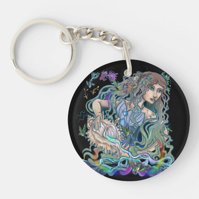 Aquarius Zodiac Schlüsselanhänger (Vorderseite)