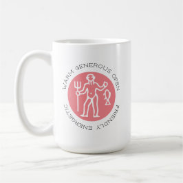 Aquarius Zodiac Sign Astrologie Trait Kaffee Kaffeetasse