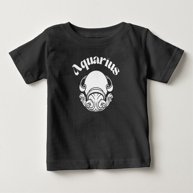 Aquarius Zodiac Sign Astrologisch Baby T-shirt (Vorderseite)