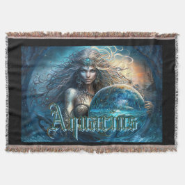 Aquarius Zodiac Sign Decke