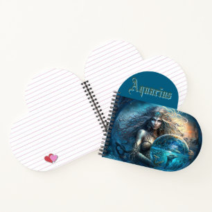 Aquarius Zodiac Sign Notizbuch