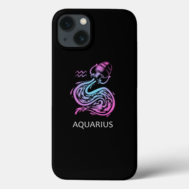 Aquarius Zodiac Sign Water Bearer Birthday Gift Case-Mate iPhone Hülle (Rückseite)