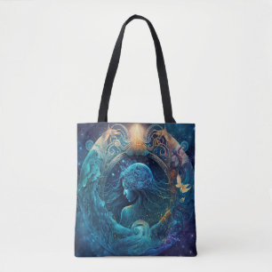 Aquarius Zodiac Sign Watercolor Design
