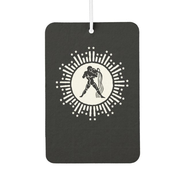 Aquarius Zodiac signiert kosmische Sternexplosion Autolufterfrischer (Vorderseite)