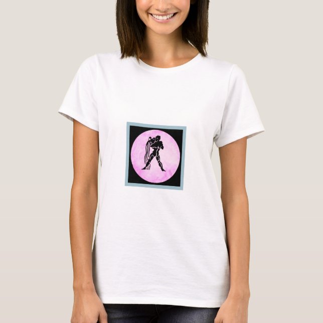 Aquarius Zodiac Signing Women's T - Shirt (Vorderseite)