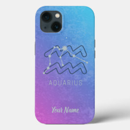 Aquarius Zodiac Star Sign Aquarius Horoskop Case-Mate iPhone Hülle