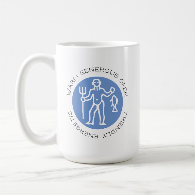Aquarius Zodiac Star Sternensignatur Kaffeetasse (Links)