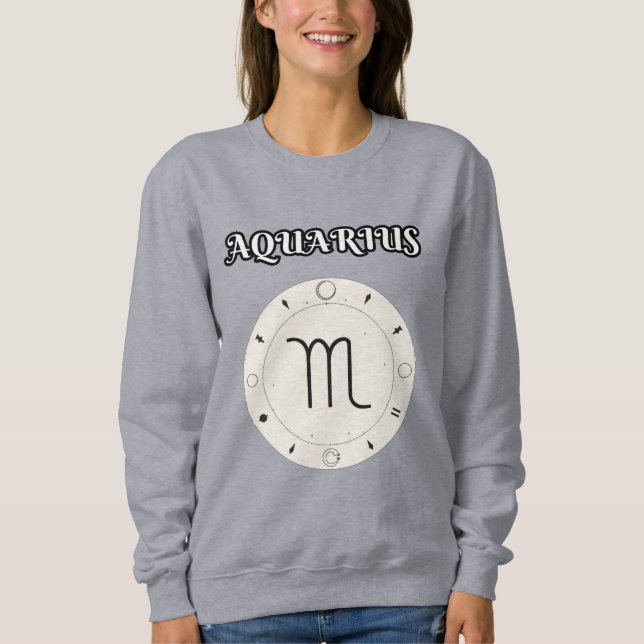 aquarius zodiac sweatshirt (Vorderseite)