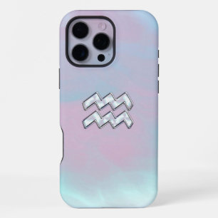 Aquarius Zodiac Symbol auf der Mutter von Pearl Na iPhone 16 Pro Max Hülle