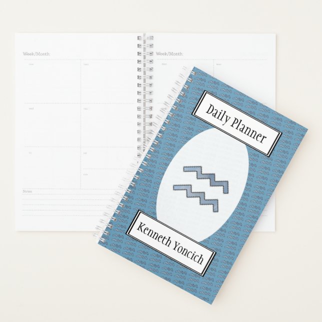 Aquarius Zodiac Symbol Element von K Yoncich Planer (Anzeige)