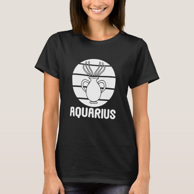 Aquarius Zodiac T-Shirt (Vorderseite)