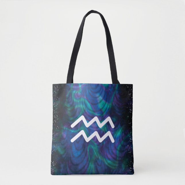 Aquarius Zodiac Tote Bag (Vorderseite)