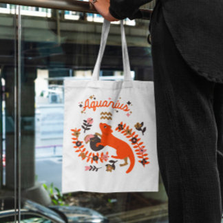 Aquarius Zodiac Tote Bag Tragetasche