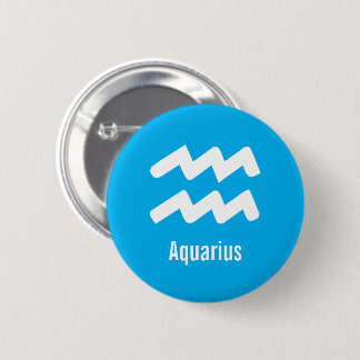 Aquarius Zodiac Traits Minimal Astrology Button