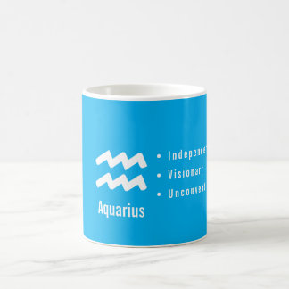 Aquarius Zodiac Traits Minimal Astrology Kaffeetasse