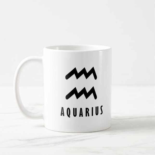 Aquarius zodiac-Zeichen Kaffeetasse (Links)
