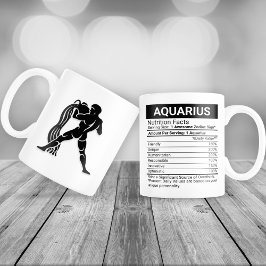 Aquarius Zodiac-Zeichen mit Nährstoffeinflüssen, Jumbo-Tasse