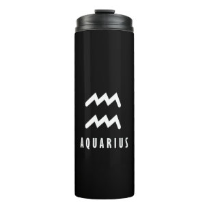Aquarius zodiac-Zeichen Thermosbecher