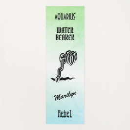 Aquarius Zodiac Zeichen und Symbol Yogamatte