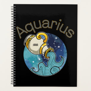 Aquarius Zodiac Zeichenkalender Planer