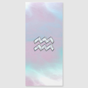 Aquarius Zodiac Zeichenpastells Mutter der Perlend Magnetkarte