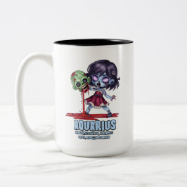 Aquarius Zombie Zweifarbige Tasse