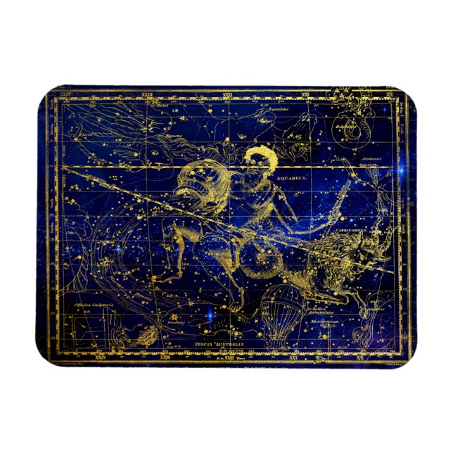 Aquariuskonstellationsmagnet Magnet (Horizontal)