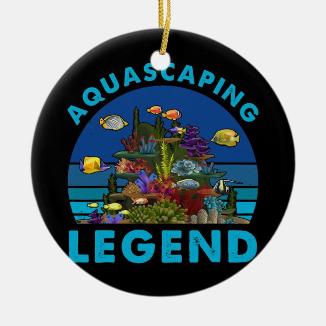 Aquascaping legendäres Aquarium Design für Aquaris Keramik Ornament (Vorne)