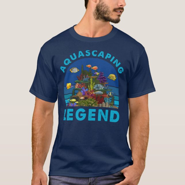 Aquascaping legendäres Aquarium Design für Aquaris T-Shirt (Vorderseite)